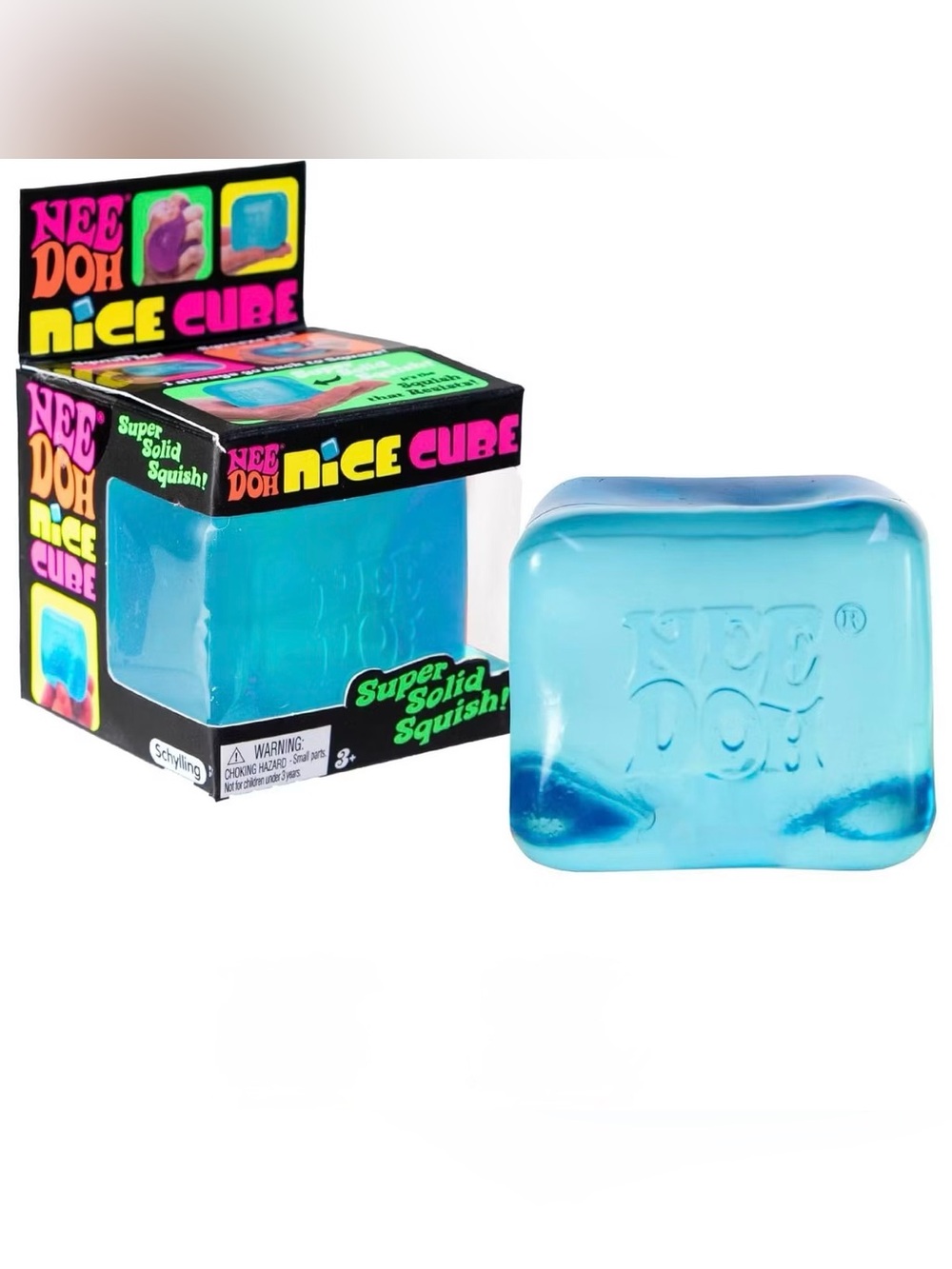 NeeDoh Nice Cube - Blue Super Solid Squish